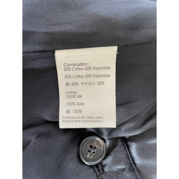 3.1 Phillip Lim Blazer Black Draped Lapel Jacket, Size 4 - Picture 5 of 6